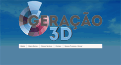 Desktop Screenshot of geracao3d.com.br